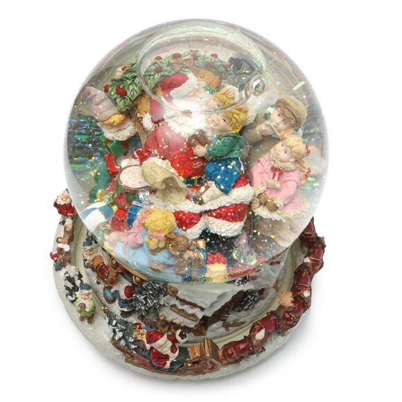 Kirkland Musical Christmas Snow Globe Santa Musical Holiday Glitter Reindeer - Picture 12 of 15